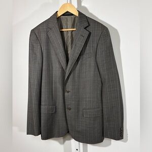 Pal Zileri Made in Italy Wool Blazer - gray and blue stripes US 40R, EU 50R